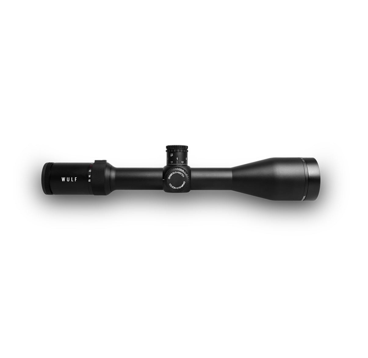 WULF Hurricane 6.5-25x50 SFP Illuminated Half Mildot 0.1MRAD Side Focus Locking Turrets Rifle Scope