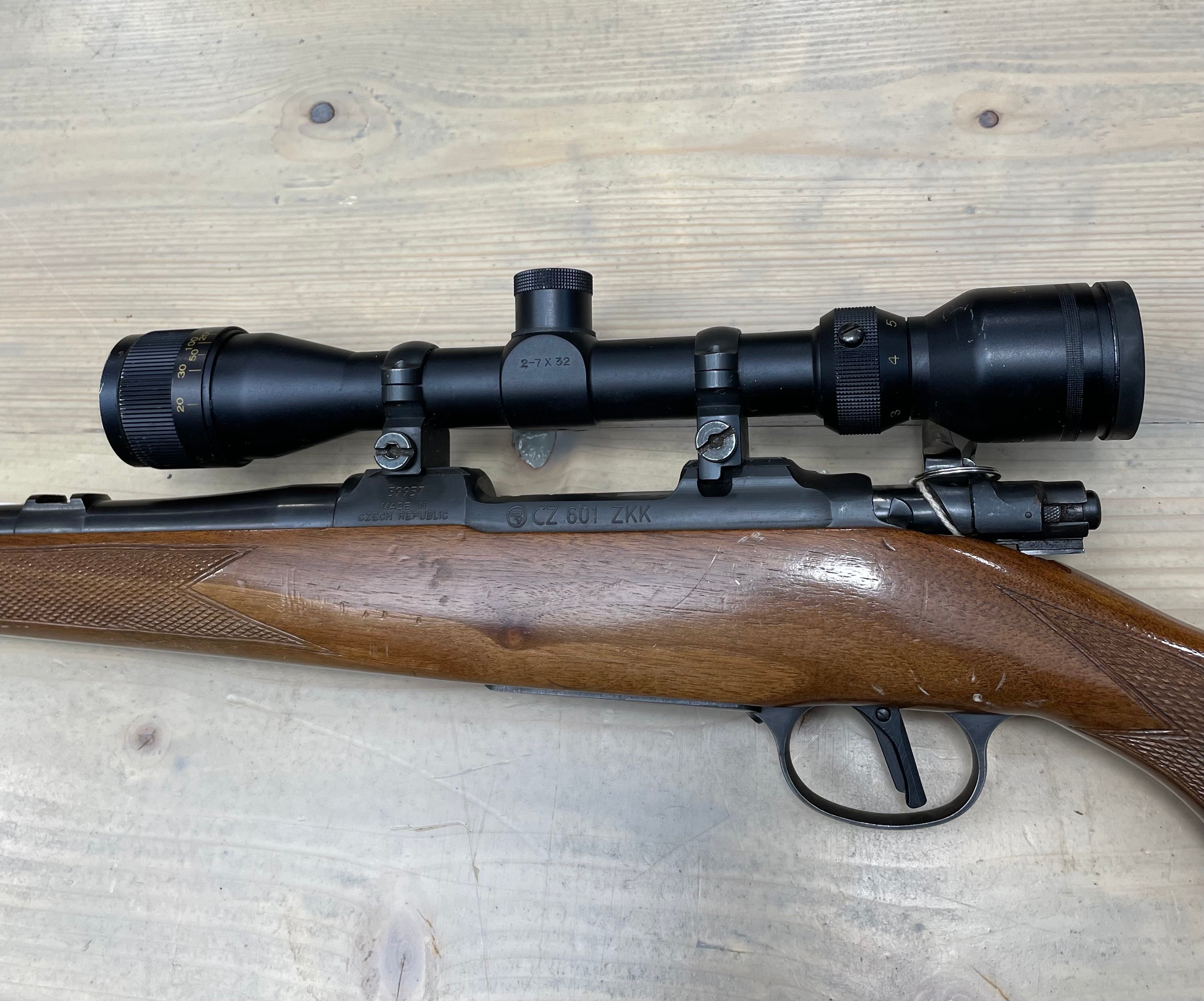 CZ 601 ZKK .243 W Bolt Action Rifle with Tasco 2-7x32 Scope