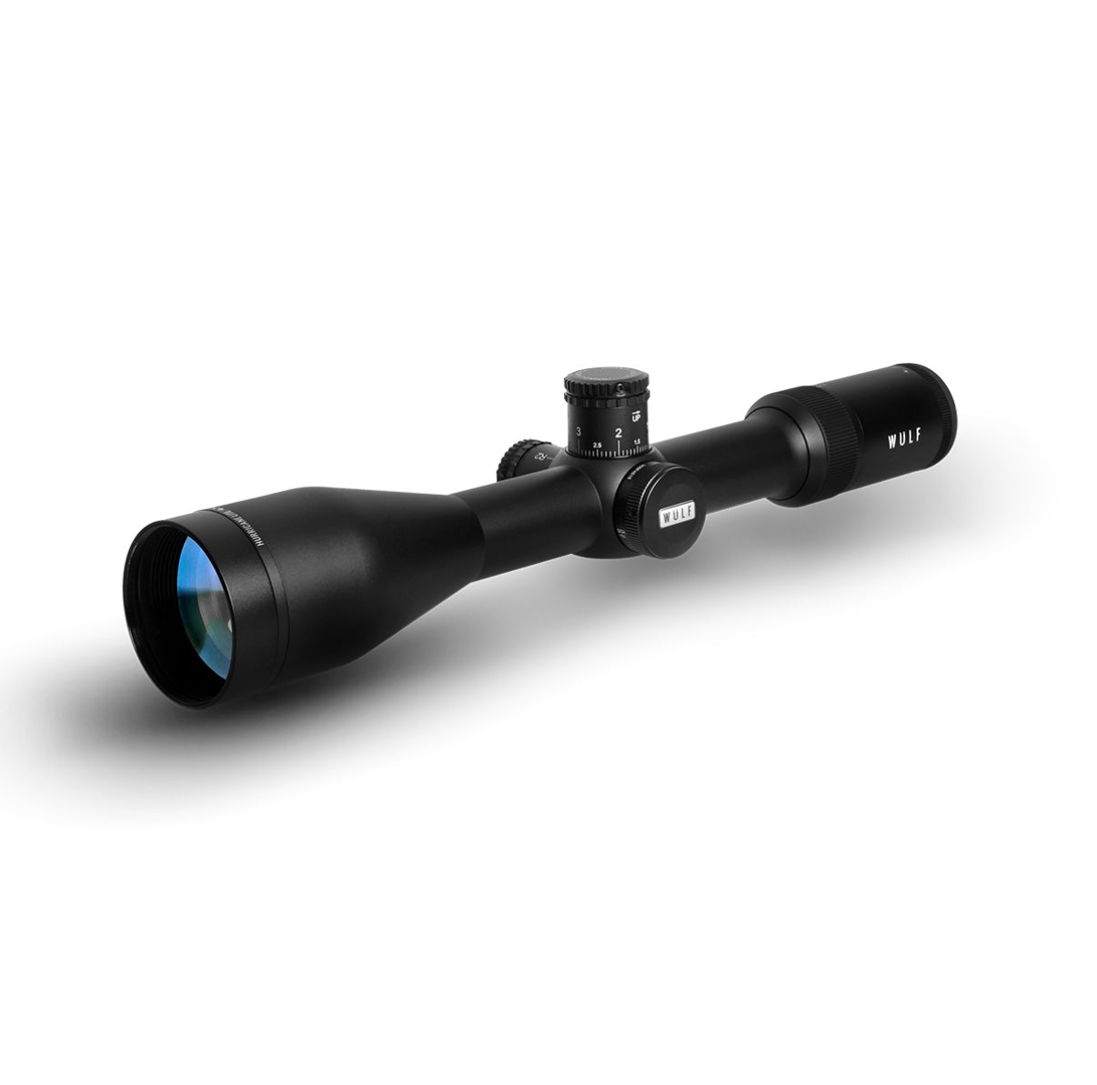 WULF Hurricane 6.5-25x50 SFP Illuminated Half Mildot 0.1MRAD Side Focus Locking Turrets Rifle Scope