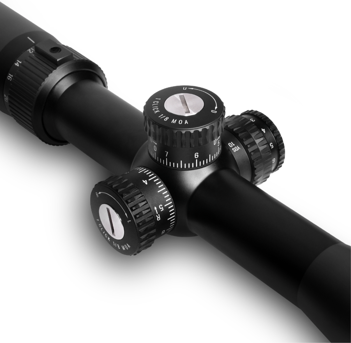 WULF Lightning 30 6-24x50 SFP Illuminated 1/8MOA Side Focus 30mm Rifle Scope (Includes FREE 9-11mm and Picatinny rings)