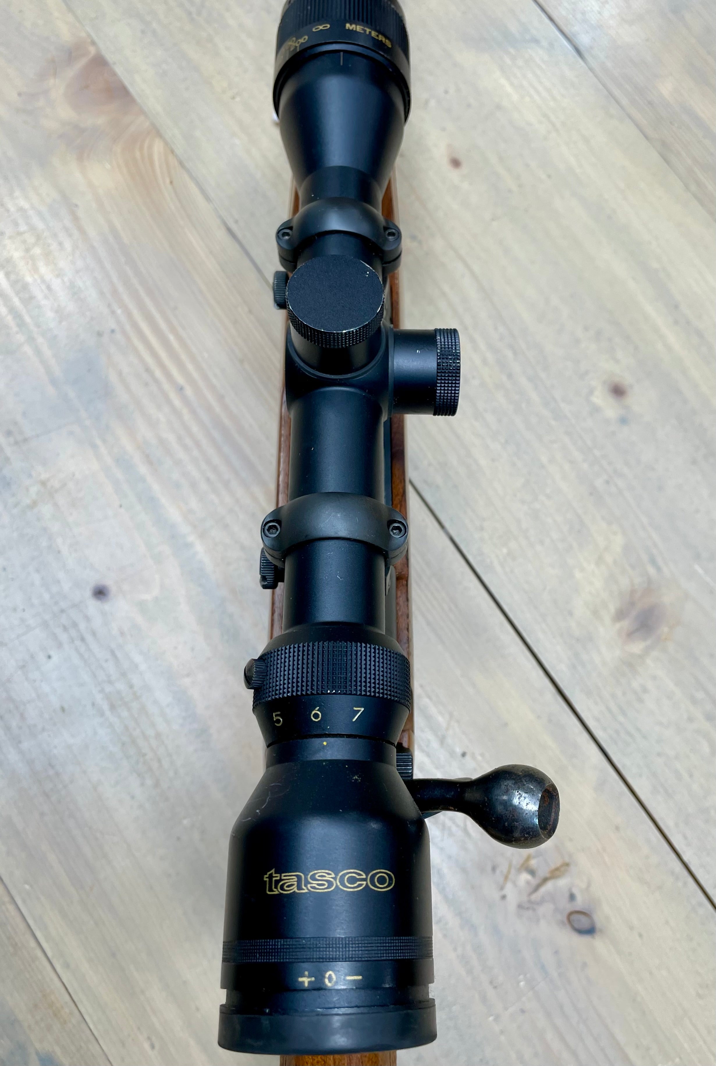 CZ 601 ZKK .243 W Bolt Action Rifle with Tasco 2-7x32 Scope
