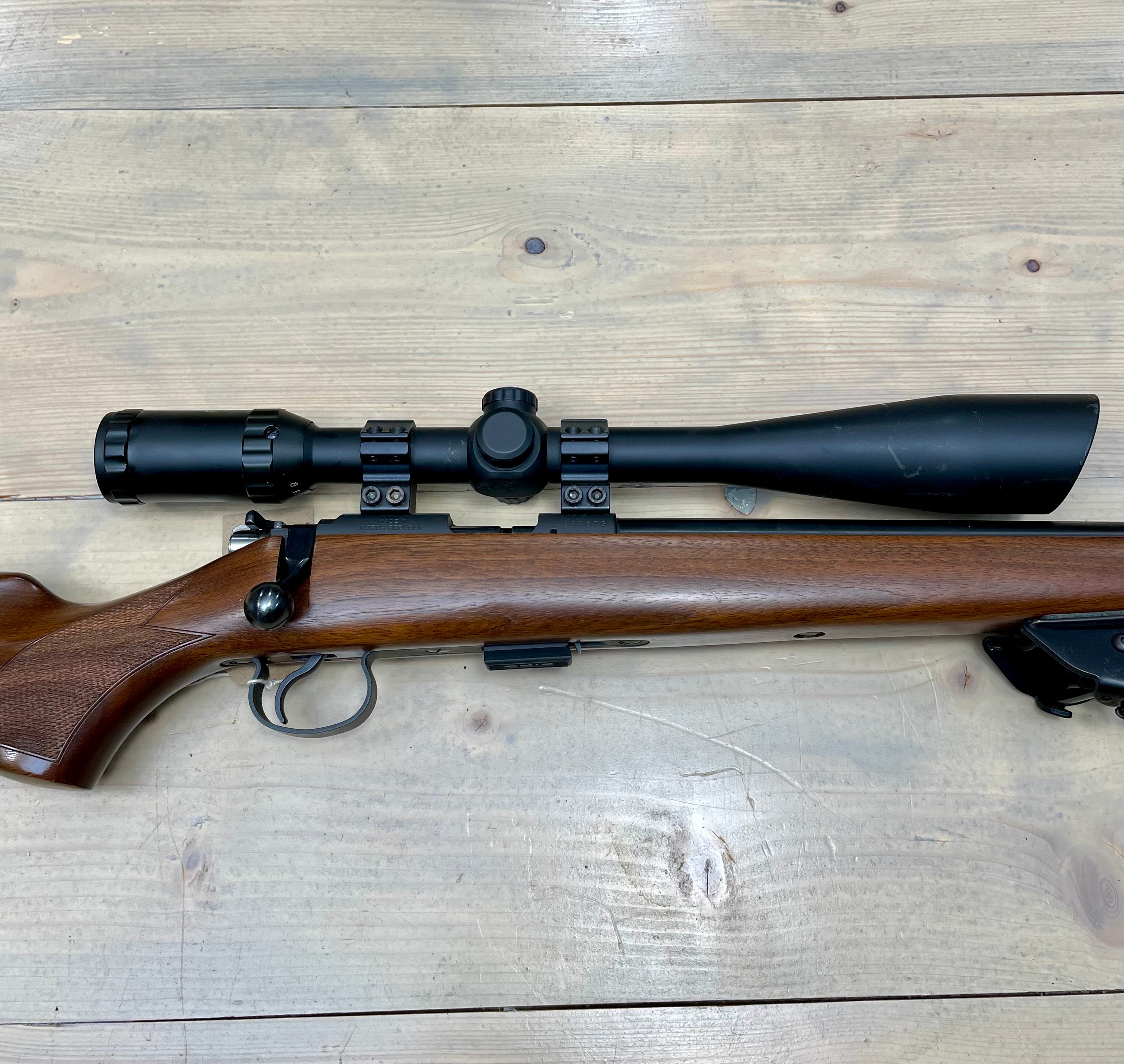 CZ 452-2E ZKM .22 LR Bolt Action Rifle with Nikko Stirling 8-32x44 Scope