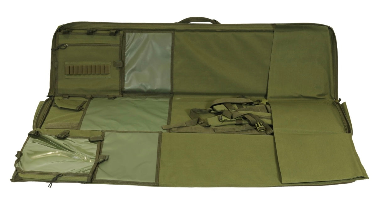 Tactical Rifle Gun Case and Shooting Mat Combo - Green