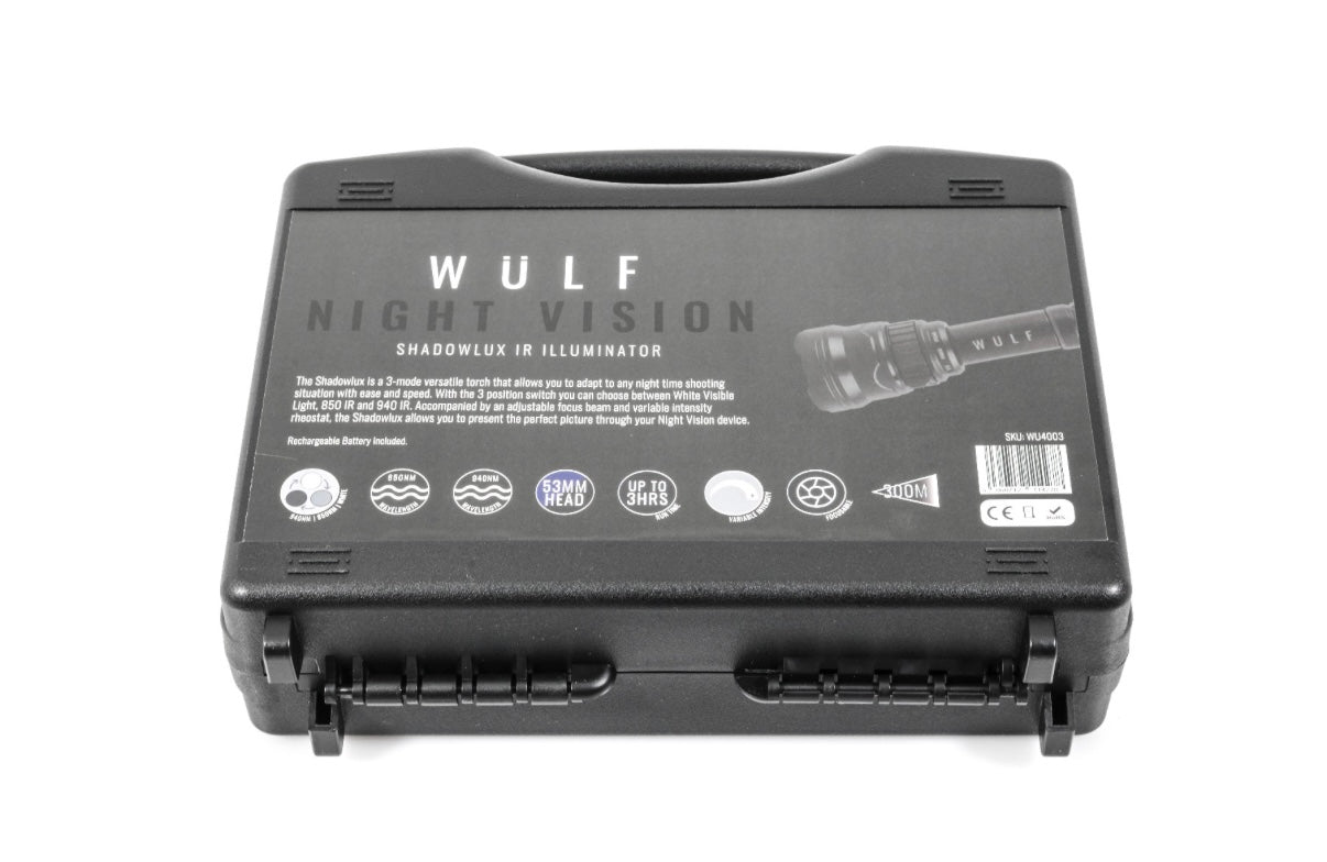 WULF Shadowlux 3 LED 850nm/940nm/White IR Illuminator Torch