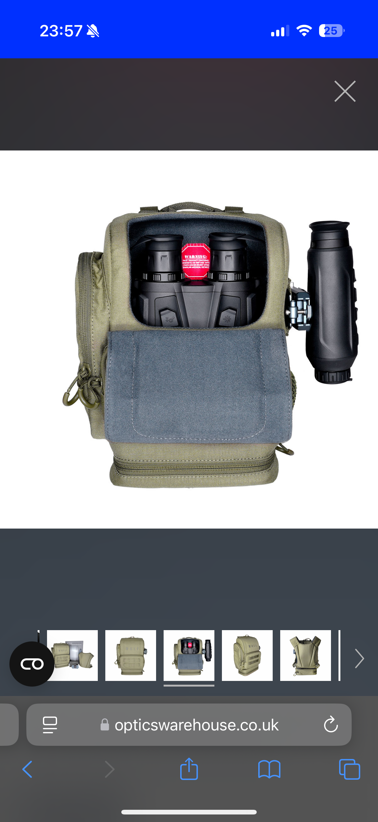 WULF Guardian Binocular Harness With Quick Detach Thermal System
