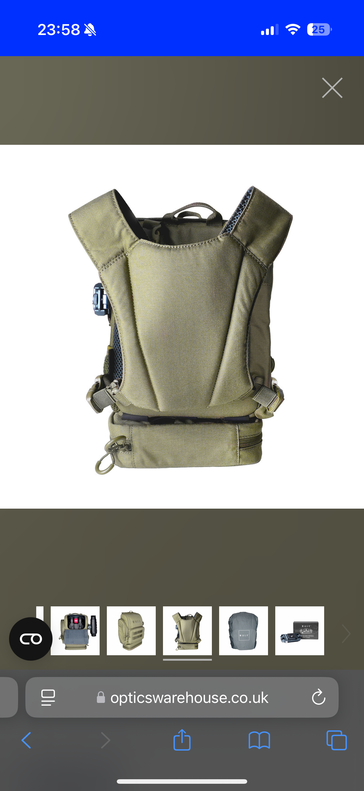 WULF Guardian Binocular Harness With Quick Detach Thermal System
